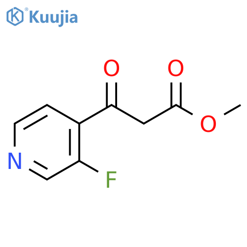 methyl 3-(3-fluoropyridin-4-yl)-3-oxopropanoate structure