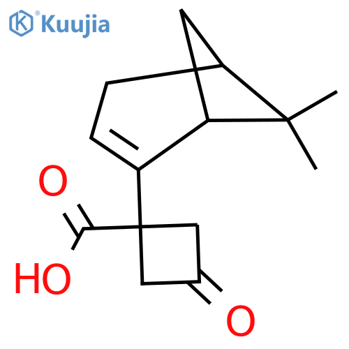 1-{6,6-dimethylbicyclo3.1.1hept-2-en-2-yl}-3-oxocyclobutane-1-carboxylic acid structure