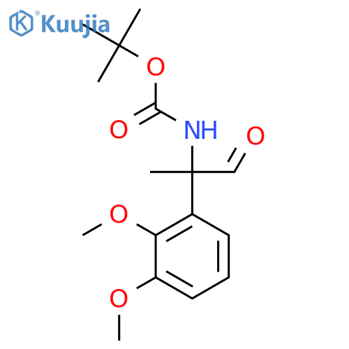 tert-butyl N-2-(2,3-dimethoxyphenyl)-1-oxopropan-2-ylcarbamate structure