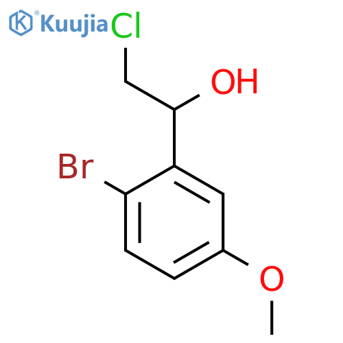 1-(2-bromo-5-methoxyphenyl)-2-chloroethan-1-ol structure