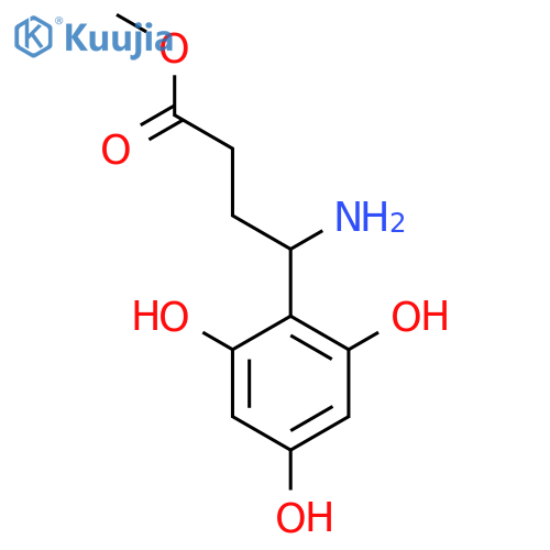 methyl 4-amino-4-(2,4,6-trihydroxyphenyl)butanoate structure
