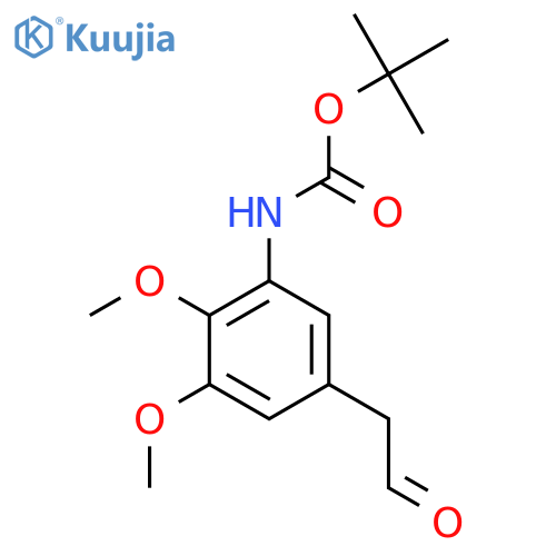 tert-butyl N-2,3-dimethoxy-5-(2-oxoethyl)phenylcarbamate structure