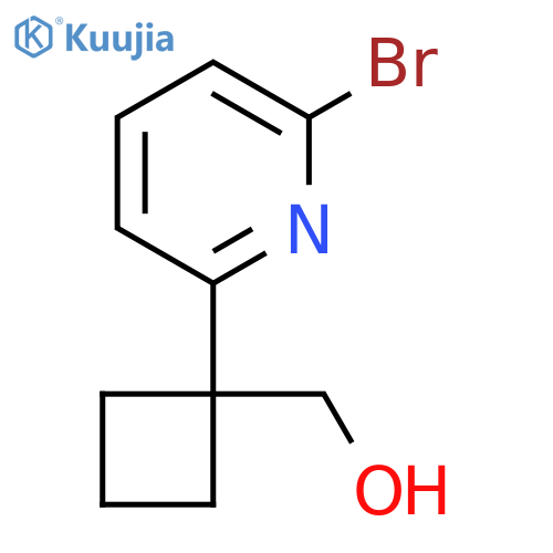 1-(6-bromopyridin-2-yl)cyclobutylmethanol structure