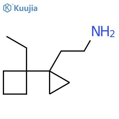 2-1-(1-ethylcyclobutyl)cyclopropylethan-1-amine structure