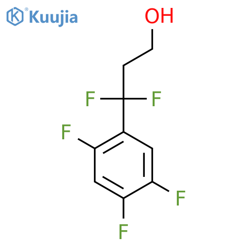 3,3-difluoro-3-(2,4,5-trifluorophenyl)propan-1-ol structure
