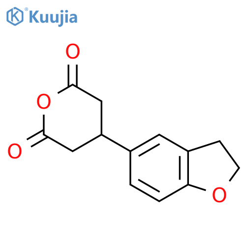 4-(2,3-dihydro-1-benzofuran-5-yl)oxane-2,6-dione structure