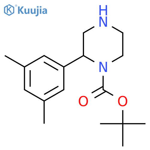 Tert-butyl 2-(3,5-dimethylphenyl)piperazine-1-carboxylate structure