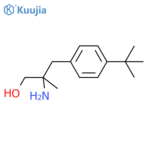2-amino-3-(4-tert-butylphenyl)-2-methylpropan-1-ol structure