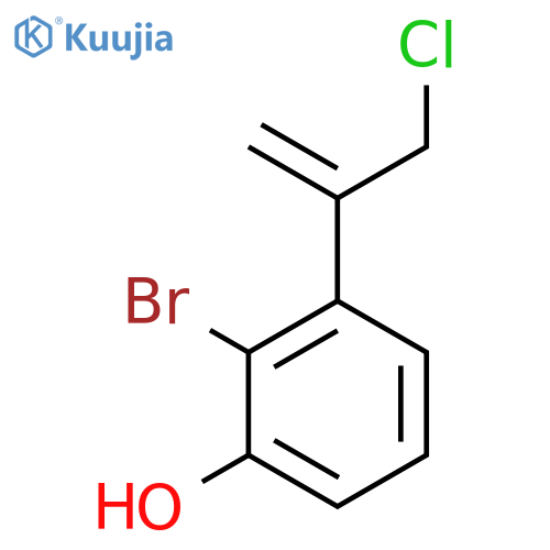 2-bromo-3-(3-chloroprop-1-en-2-yl)phenol structure
