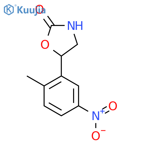 5-(2-Methyl-5-nitrophenyl)-1,3-oxazolidin-2-one structure