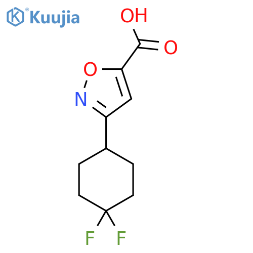 3-(4,4-difluorocyclohexyl)-1,2-oxazole-5-carboxylic acid structure