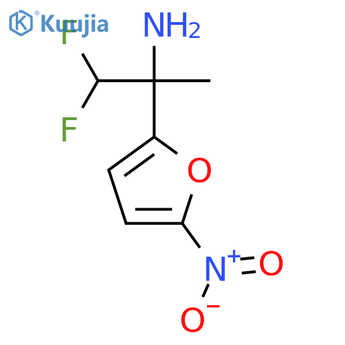 1,1-difluoro-2-(5-nitrofuran-2-yl)propan-2-amine structure