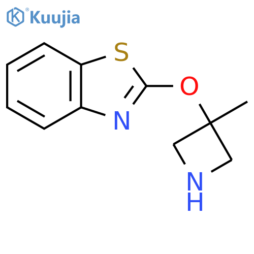2-(3-methylazetidin-3-yl)oxy-1,3-benzothiazole structure