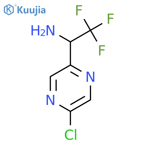 1-(5-chloropyrazin-2-yl)-2,2,2-trifluoroethan-1-amine structure