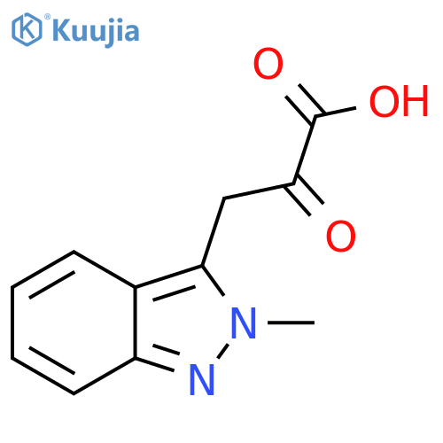 3-(2-methyl-2H-indazol-3-yl)-2-oxopropanoic acid structure