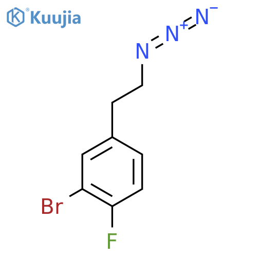 4-(2-azidoethyl)-2-bromo-1-fluorobenzene structure