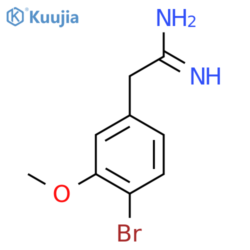2-(4-bromo-3-methoxyphenyl)ethanimidamide structure