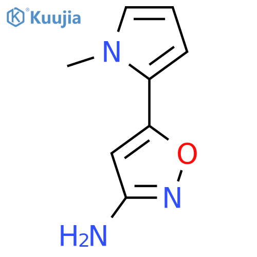 5-(1-methyl-1H-pyrrol-2-yl)-1,2-oxazol-3-amine structure
