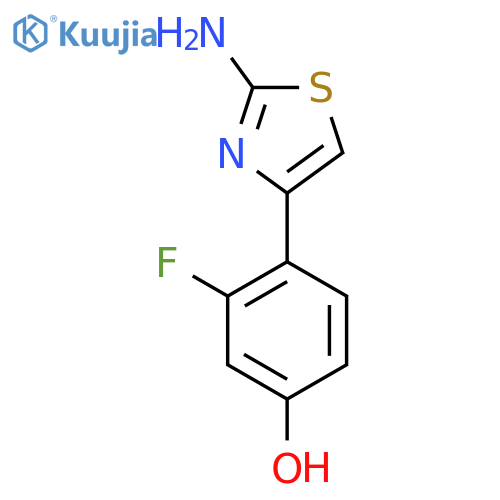 4-(2-amino-1,3-thiazol-4-yl)-3-fluorophenol structure
