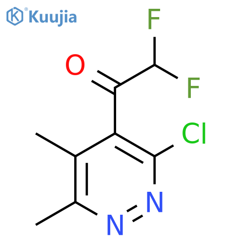 1-(3-chloro-5,6-dimethylpyridazin-4-yl)-2,2-difluoroethan-1-one structure