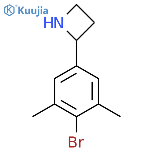 2-(4-bromo-3,5-dimethylphenyl)azetidine structure
