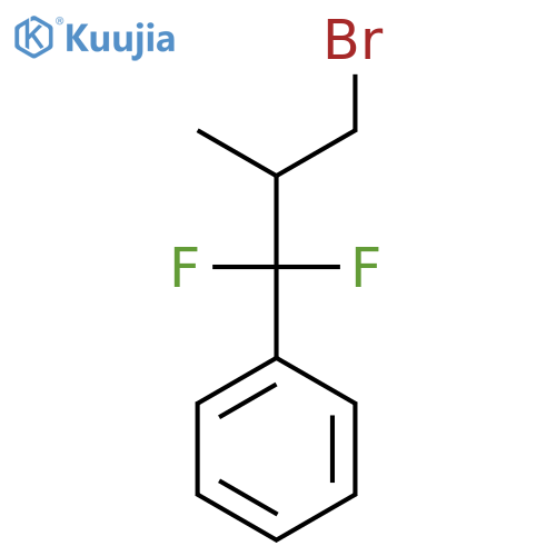 (3-bromo-1,1-difluoro-2-methylpropyl)benzene structure