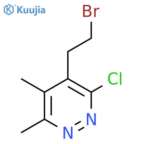 4-(2-bromoethyl)-3-chloro-5,6-dimethylpyridazine structure