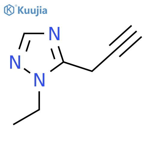 1-ethyl-5-(prop-2-yn-1-yl)-1H-1,2,4-triazole structure