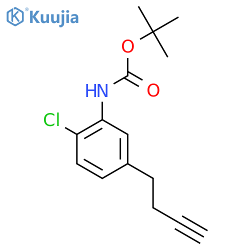 tert-butyl N-5-(but-3-yn-1-yl)-2-chlorophenylcarbamate structure