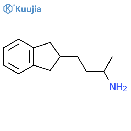 4-(2,3-dihydro-1H-inden-2-yl)butan-2-amine structure