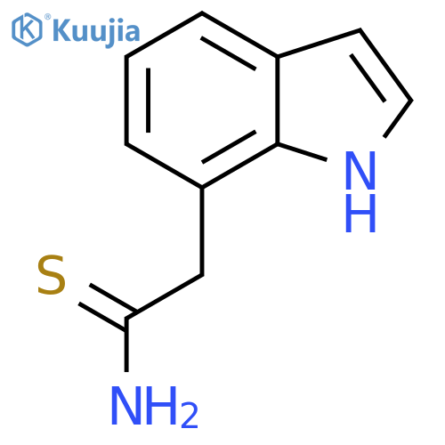 2-(1H-indol-7-yl)ethanethioamide structure