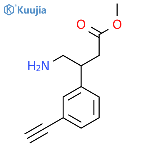 methyl 4-amino-3-(3-ethynylphenyl)butanoate structure