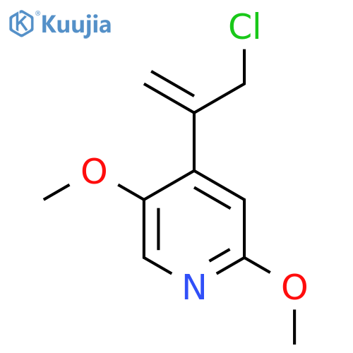 4-(3-chloroprop-1-en-2-yl)-2,5-dimethoxypyridine structure