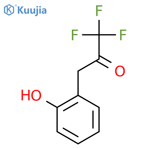 1,1,1-trifluoro-3-(2-hydroxyphenyl)propan-2-one structure