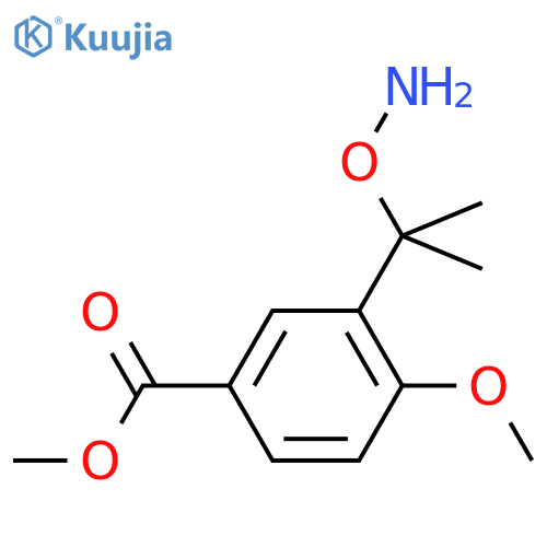 methyl 3-2-(aminooxy)propan-2-yl-4-methoxybenzoate structure