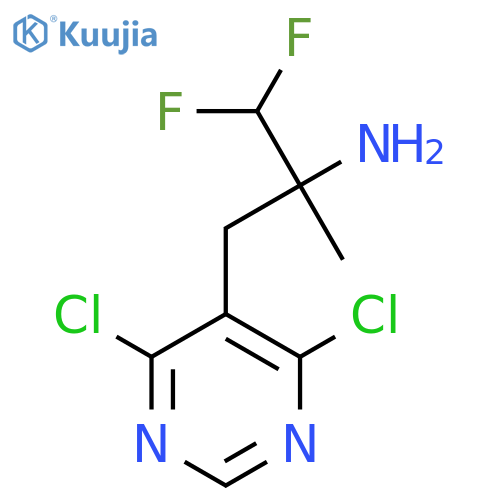 3-(4,6-dichloropyrimidin-5-yl)-1,1-difluoro-2-methylpropan-2-amine structure