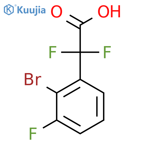 2-(2-bromo-3-fluorophenyl)-2,2-difluoroacetic acid structure