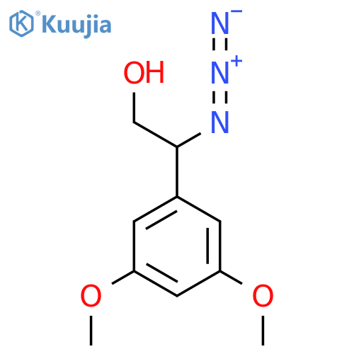 2-azido-2-(3,5-dimethoxyphenyl)ethan-1-ol structure