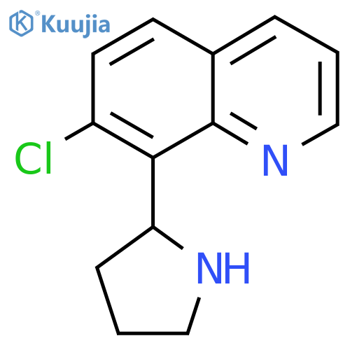 7-chloro-8-(pyrrolidin-2-yl)quinoline structure