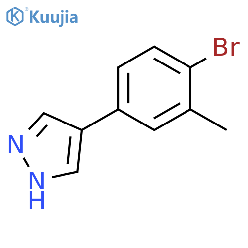 4-(4-bromo-3-methylphenyl)-1H-pyrazole structure