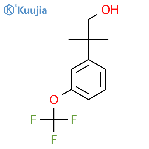 2-methyl-2-3-(trifluoromethoxy)phenylpropan-1-ol structure