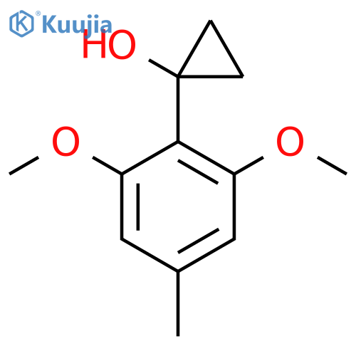 1-(2,6-dimethoxy-4-methylphenyl)cyclopropan-1-ol structure