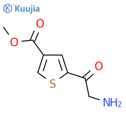 methyl 5-(2-aminoacetyl)thiophene-3-carboxylate structure