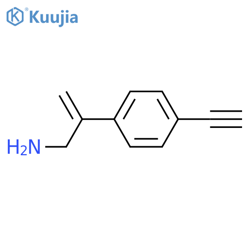 2-(4-ethynylphenyl)prop-2-en-1-amine structure