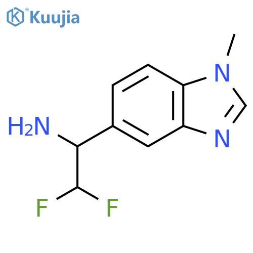 2,2-difluoro-1-(1-methyl-1H-1,3-benzodiazol-5-yl)ethan-1-amine structure