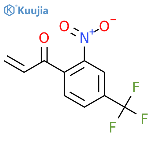 1-2-nitro-4-(trifluoromethyl)phenylprop-2-en-1-one structure