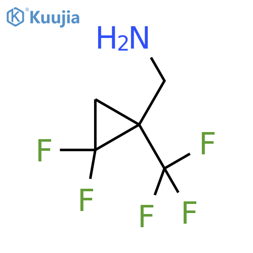 2,2-difluoro-1-(trifluoromethyl)cyclopropylmethanamine structure