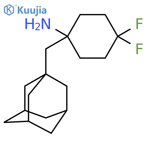 1-(adamantan-1-yl)methyl-4,4-difluorocyclohexan-1-amine structure