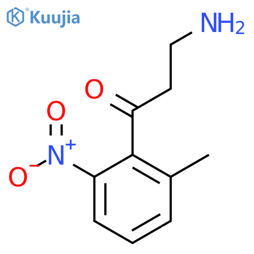 3-amino-1-(2-methyl-6-nitrophenyl)propan-1-one structure