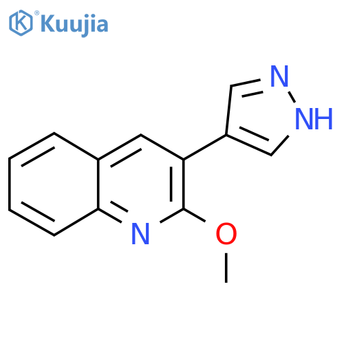 2-methoxy-3-(1H-pyrazol-4-yl)quinoline structure